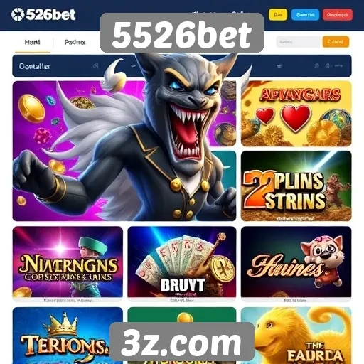 Principais jogos disponíveis no site 5526bet